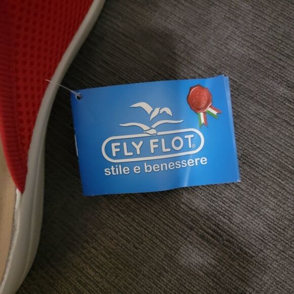 Ladies Red  FlyFlot Wide Fit Clogs size 39 US 8 - Picture 8 of 16